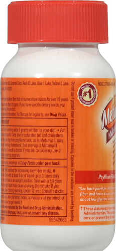 Metamucil Multi-Health Fiber Capsules Perspective: left