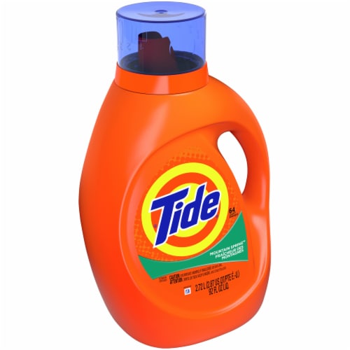 Tide Mountain Spring Liquid Laundry Detergent Perspective: left