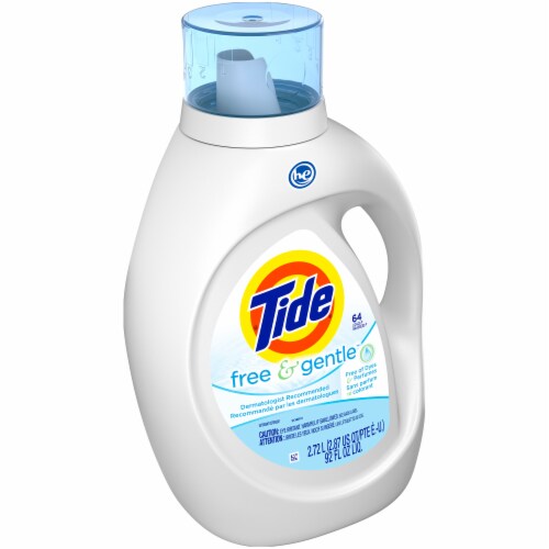 Tide Free & Gentle Liquid Laundry Detergent Perspective: left