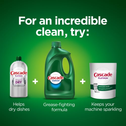 Cascade Complete Gel Citrus Breeze Scent Dishwasher Detergent Perspective: left