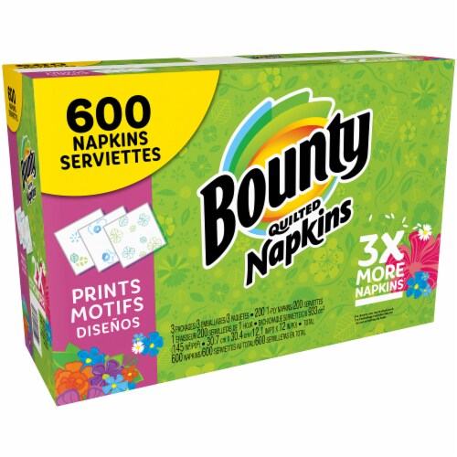 Bounty Print Paper Napkins Perspective: left