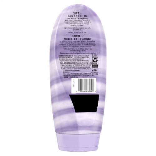 Olay Moisture Ribbons Plus Shea + Lavender Oil Body Wash Perspective: left