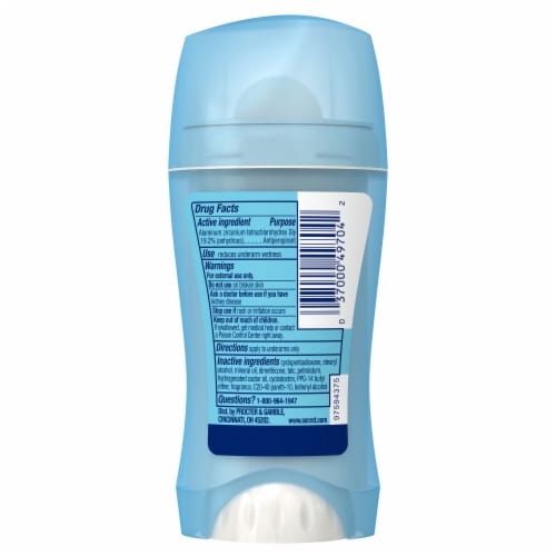 Secret Invisible Solid Lavender Scent Antiperspirant and Deodorant Perspective: left