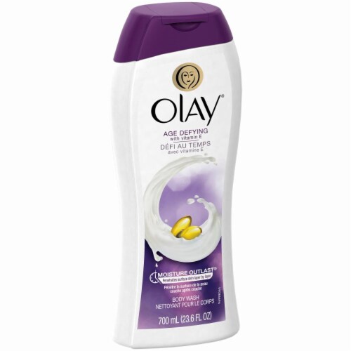 Olay Age Defying with Vitamin E Body Wash Perspective: left