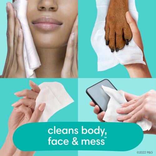 Pampers Multi-Use Clean Breeze Baby Wipes Perspective: left