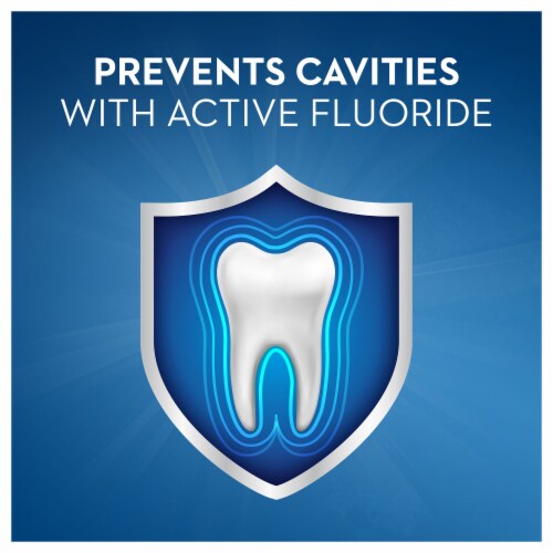 Crest® Cavity Protection Cool Mint Gel Toothpaste Perspective: left