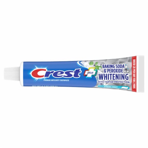 Crest Whitening Baking Soda & Peroxide Cavity & Tartar Protection Toothpaste Perspective: left