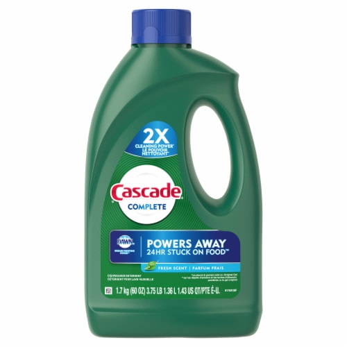 Cascade Complete Gel Fresh Scent Dishwasher Detergent Perspective: left