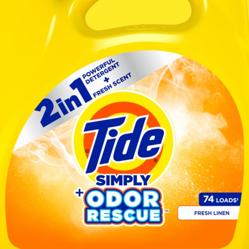 Tide Simply Odor Rescue Fresh Linen Liquid Laundry Detergent Perspective: left