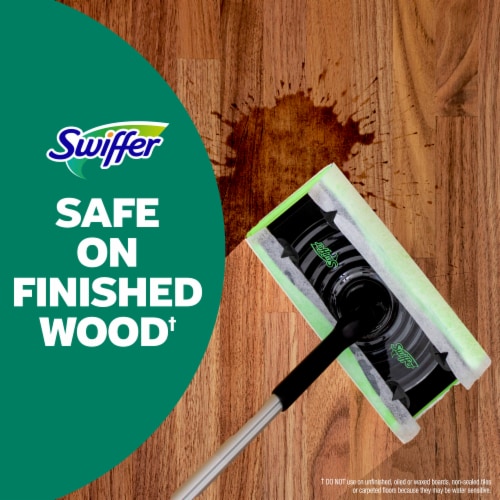 Swiffer Sweeper Wet Wood Floor Mopping Cloths Perspective: left