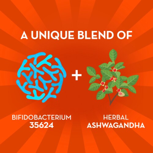 Align Probiotic for Women and Men Digestive De-stress Capsules Perspective: left