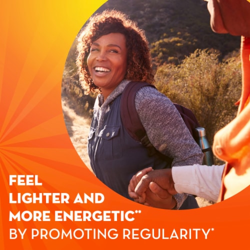 Metamucil Fiber + Collagen Peptides Orange Flavored Powder Perspective: left