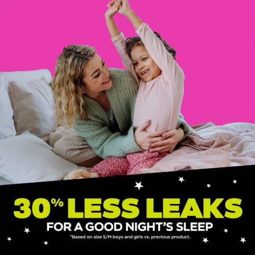 Ninjamas Nighttime Bedwetting Underwear Girls S/M Perspective: left