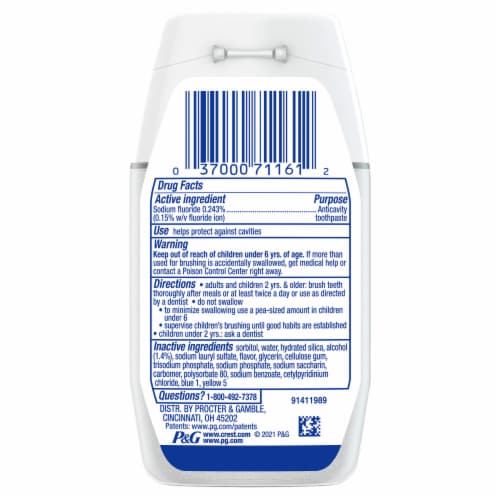 Crest Complete Plus Scope Outlast Liquid Gel Toothpaste Perspective: left