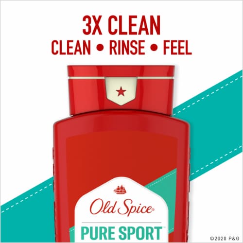 Old Spice High Endurance Pure Sport Body Wash Perspective: left