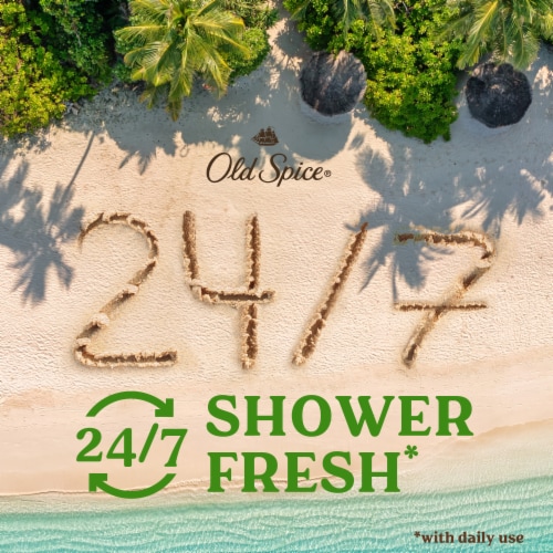 Old Spice Fresher Collection Body Wash Pump Fiji With Palmtree Perspective: left
