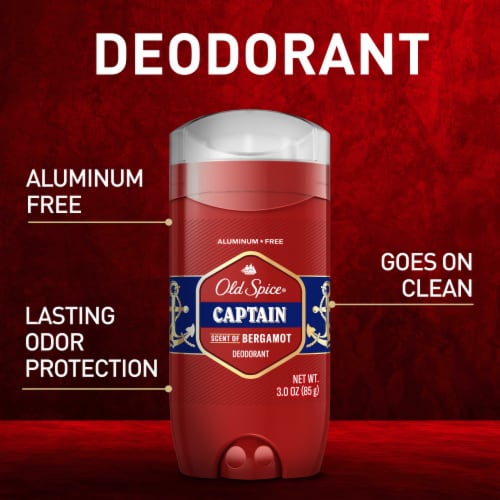 Old Spice Red Collection Captain Deodorant Perspective: left