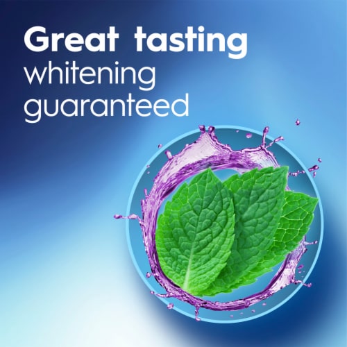 Crest Clean Mint 3DWhite Brilliance Alcohol Free Whitening Mouthwash Perspective: left