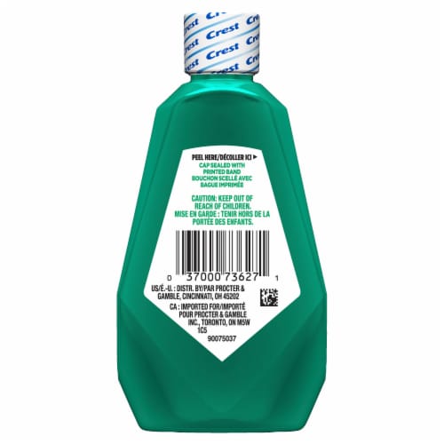 Crest Scope Outlast Mouthwash, Fresh Mint, 100mL Travel Size Perspective: left