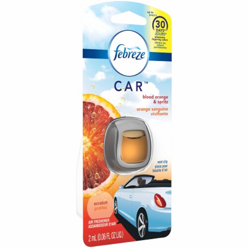 Febreze® Car Blood Orange Vent Clip Air Freshener Perspective: left