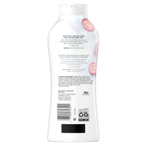 Olay Fresh Outlast Star Apple & Hibiscus Body Wash Perspective: left