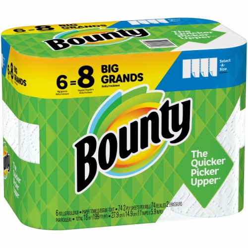 Bounty Select-A-Size Big Roll Paper Towels Perspective: left