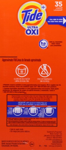 Tide® Plus Ultra Oxi Powder Laundry Detergent Perspective: left