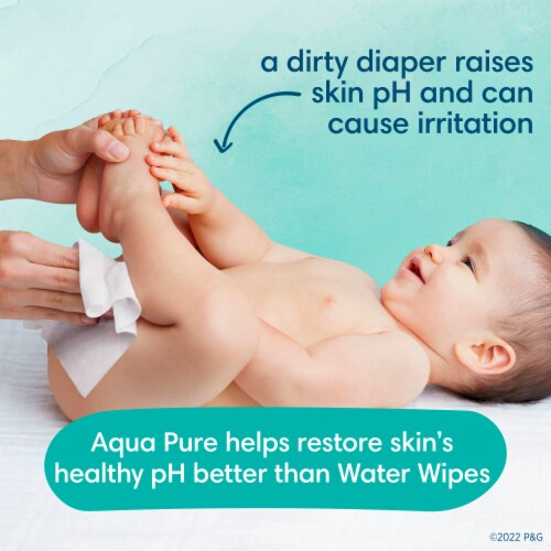 Pampers Aqua Pure Sensitive Baby Wipes Perspective: left
