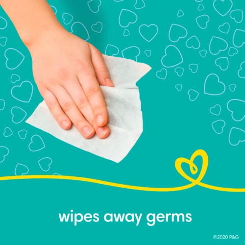 Pampers Complete Clean Baby Fresh Wipes Pop-Top Packs Perspective: left