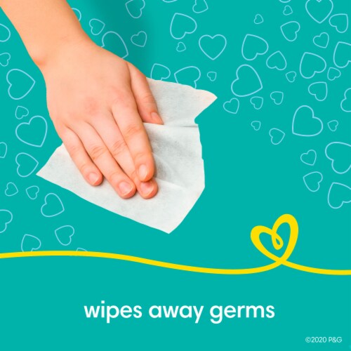 Pampers Complete Clean Baby Fresh Wipes Pop-Top Packs Perspective: left