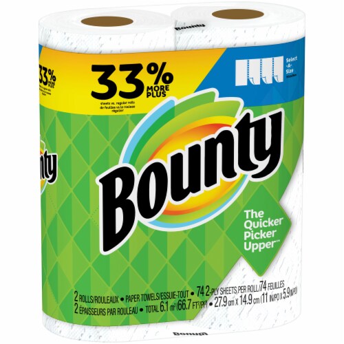 Bounty Select-A-Size Roll Paper Towels Perspective: left