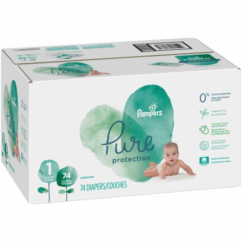 Pampers Pure Protection Size 1 Diapers Perspective: left