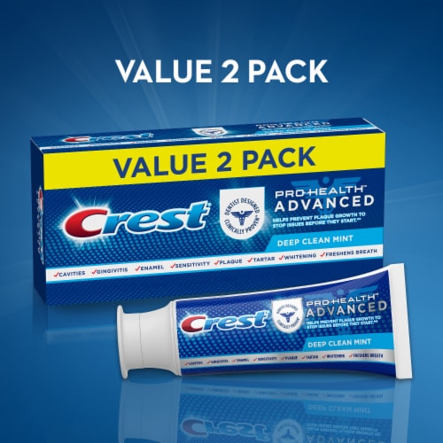 Crest® Pro-Health™ Advanced Deep Clean Mint Toothpaste Perspective: left
