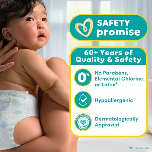 Pampers Swaddlers Baby Diapers Size 4 (22-37 lbs) Perspective: left