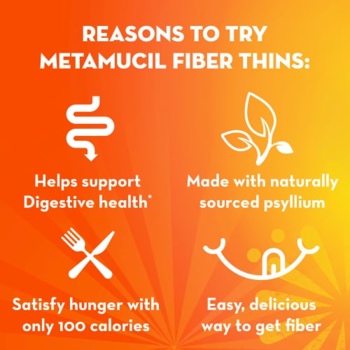 Metamucil Psyllium Fiber Chocolate Thins Perspective: left