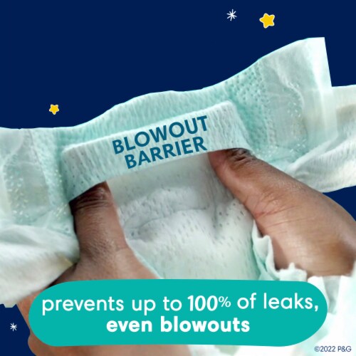 Pampers Swaddlers Overnights Baby Diapers Size 4 (16-28 lbs) Perspective: left