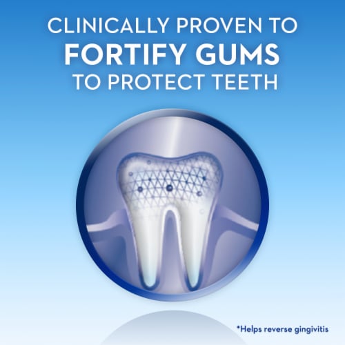 Crest Enamel Repair & Gum Advanced Whitening Anticavity Fluoride Toothpaste Perspective: left