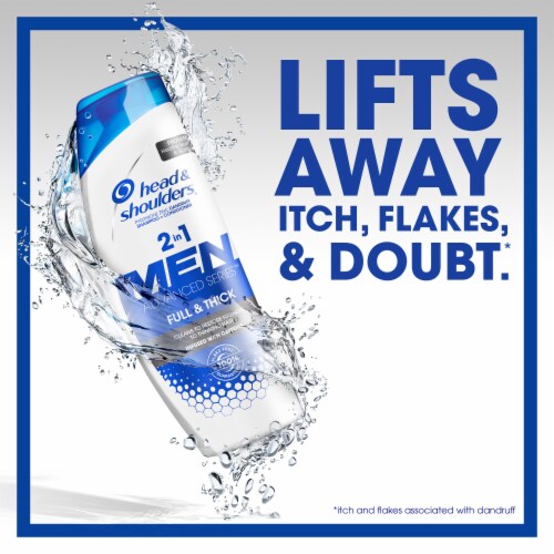 Head and Shoulders Full and Thick Anti-Dandruff 2 in 1 Shampoo and Conditioner Perspective: left