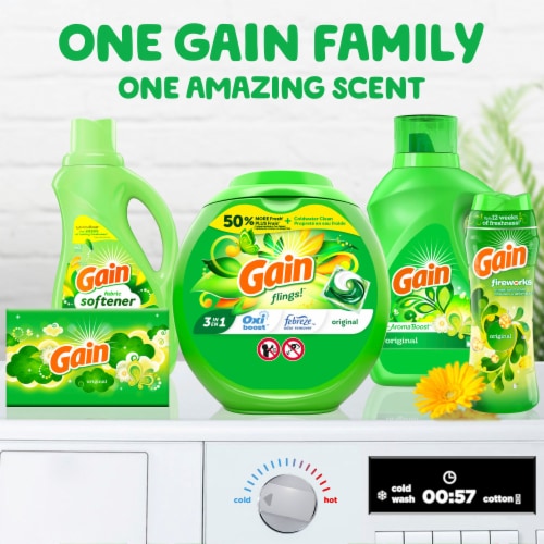 Gain Fireworks Original In-Wash Scent Booster Beads Perspective: left