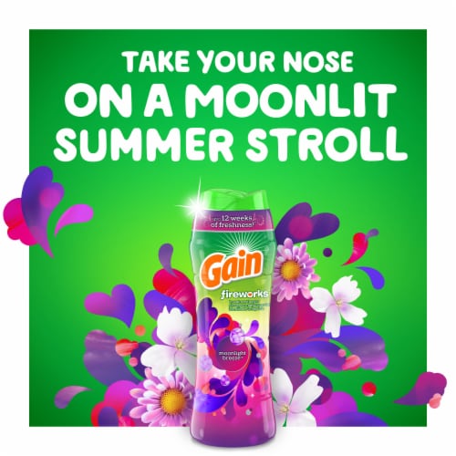 Gain Fireworks Moonlight Breeze In-Wash Scent Booster Beads Perspective: left