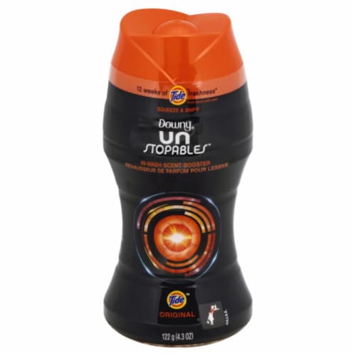 Downy® Unstopables Laundry Scent Booster Beads Perspective: left