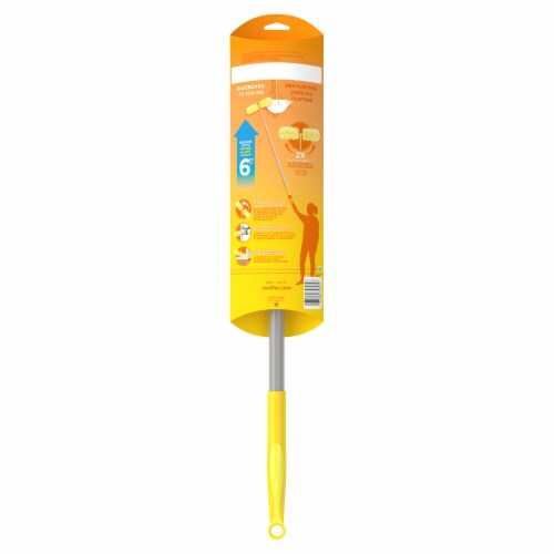 Swiffer Duster Heavy Duty Super Extendable Handle Pet Starter Kit & Refills Perspective: left