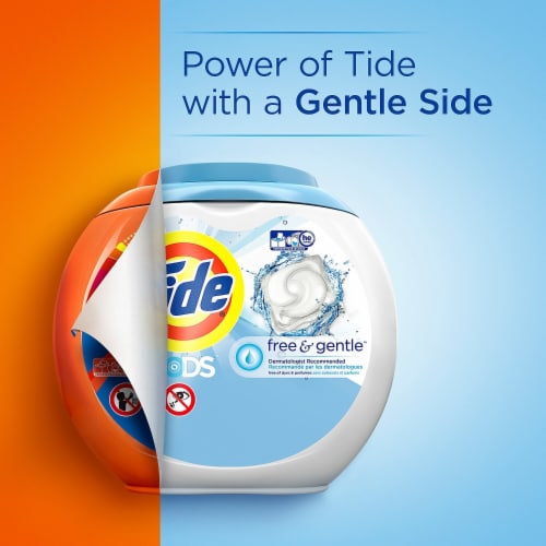 Tide PODS Free & Gentle Liquid Laundry Perspective: left