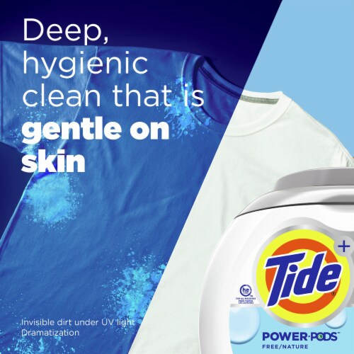 Tide® Power Pods Hygienic Clean Scent Free Laundry Detergent Pacs Perspective: left