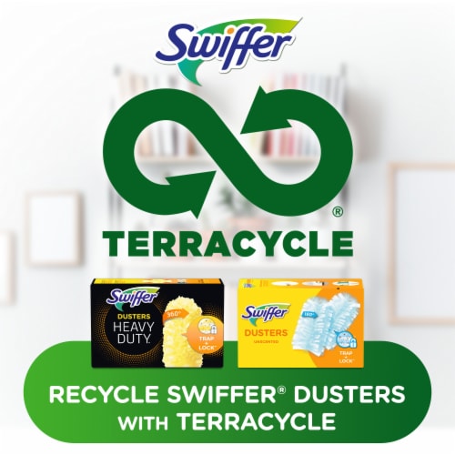 Swiffer Dusters Heavy Duty Extendable Handle Dusting Kit Perspective: left