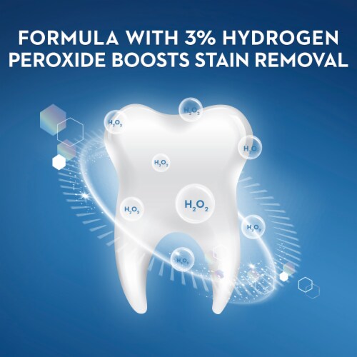 Crest 3D White Brilliance Hydrogen Peroxide Teeth Whitening Boost Perspective: left