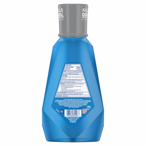 Crest Mint Pro-Health Bacteria Guard Mouthwash Oral Rinse Perspective: left