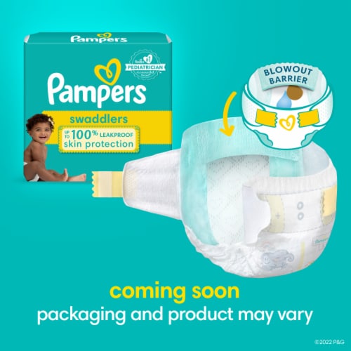 Pampers Swaddlers Baby Diapers Size 3 (16-28 lbs) Perspective: left