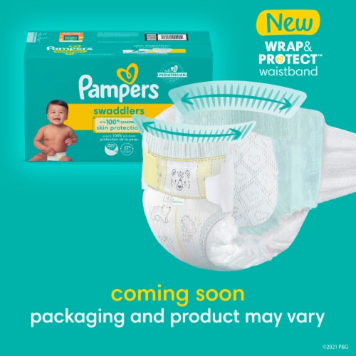 Pampers Swaddlers Diaper Size 3 Perspective: left