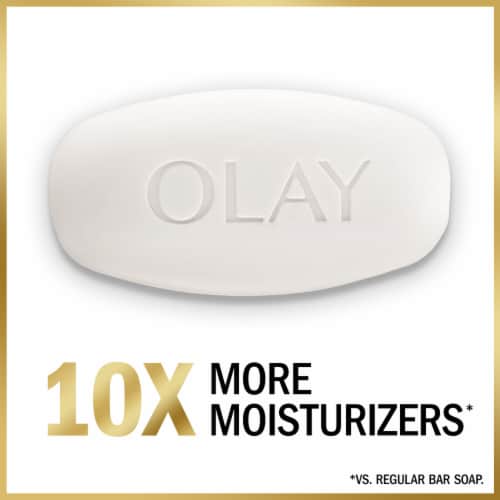 Olay Moisture Outlast Ultra Moisture Shea Butter Beauty Bar Perspective: left